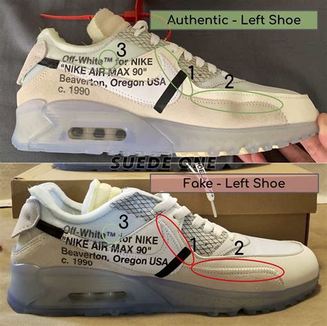 real vs fake nike off white air max 90|off white air max 90s.